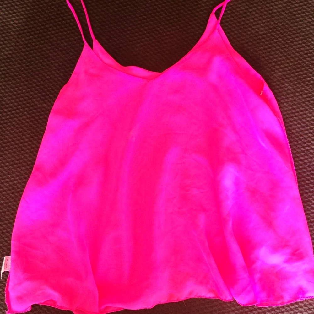 Tank Top. Hot pink. Worn once. Not sure of the brand.